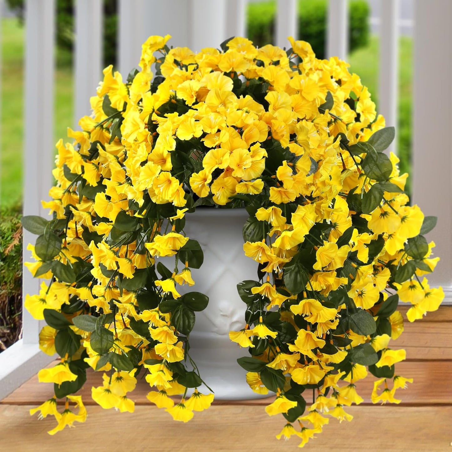 Im Angebot – Künstliche Hängeblumen – UV-beständig, wasserdicht, windfest