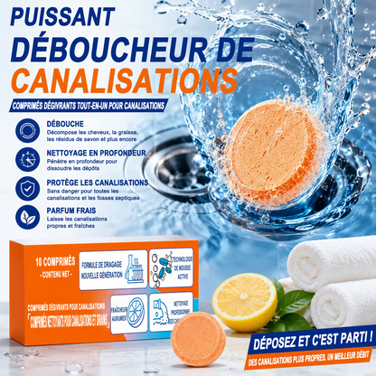 ⚡ Grande promotion limitée dans le temps ! Pastilles moussantes pour canalisations — À l’oxygène actif | Nettoient en profondeur et éliminent les mauvaises odeurs | Sans javel, sans produits agressifs