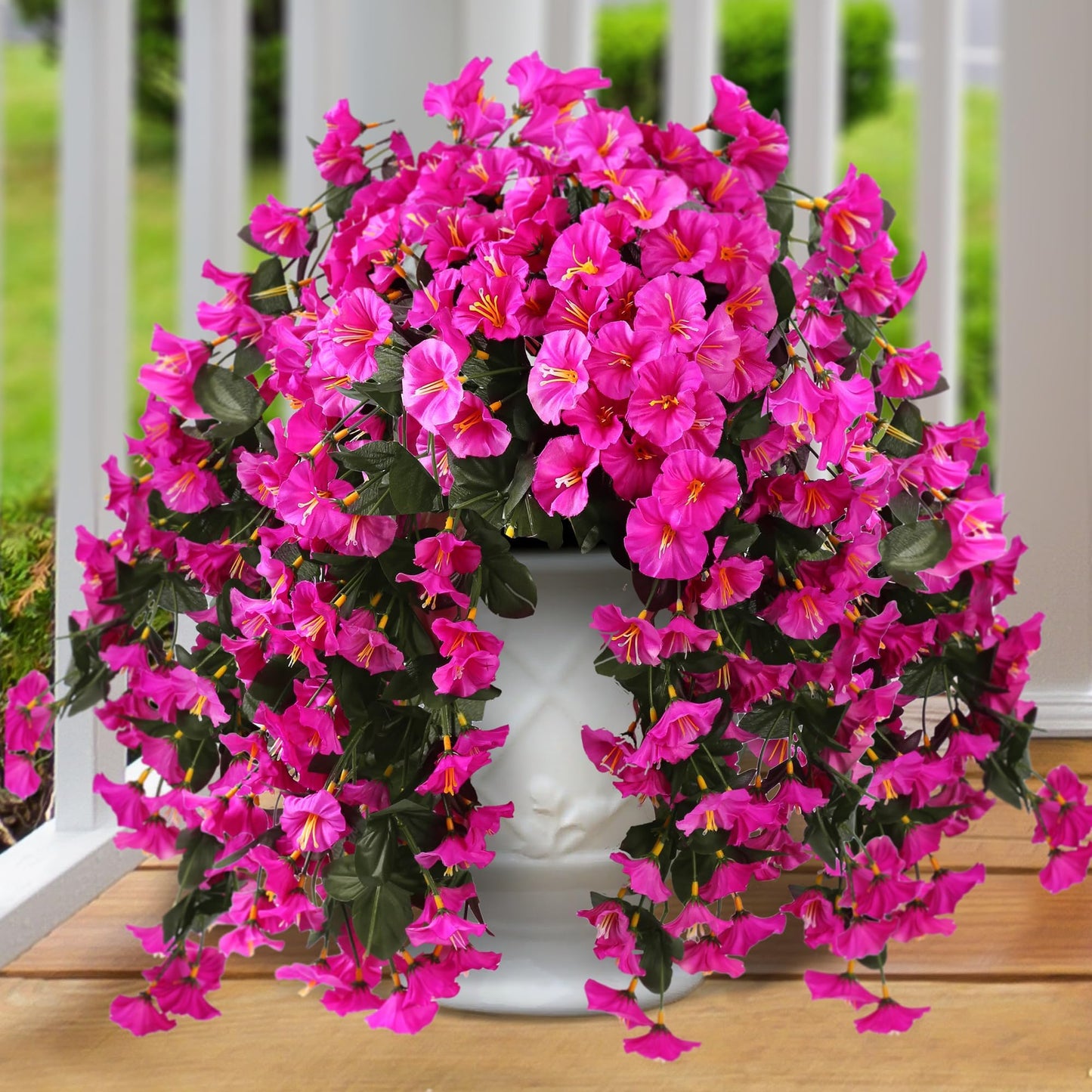Im Angebot – Künstliche Hängeblumen – UV-beständig, wasserdicht, windfest