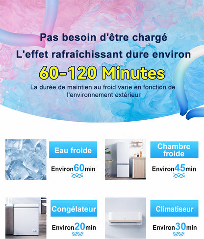 Billhol® Tour de cou rafraîchissant PCM — Fraîcheur instantanée pendant les fortes chaleurs