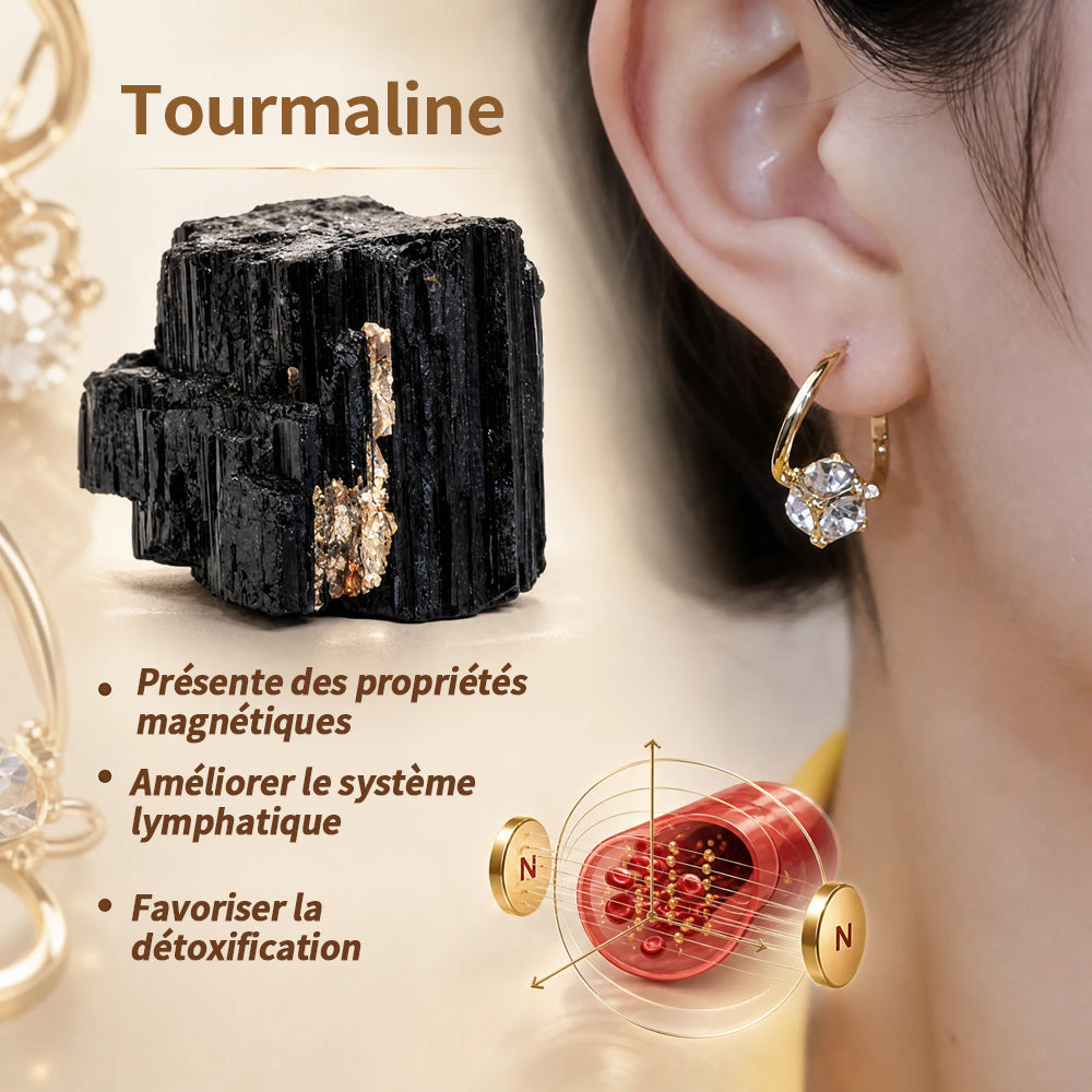 🔥 DERNIER JOUR : -80% - 💎𝐂𝐙𝐓𝐈𝐂𝐋𝐄® Boucles d’oreilles Lymphvity en germanium à magnétothérapie