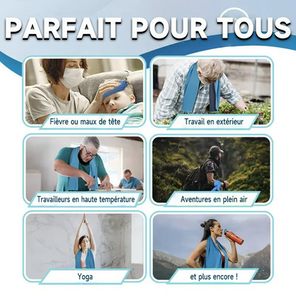 🔥Serviette rafraîchissante pour le sport, la salle de gym et le fitness – Serviette en microfibre à séchage rapide contre la transpiration