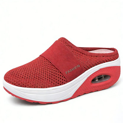 80% OFF-Diabetic Air-Cushion Slip-On Walking Shoes, Orthopedic Diabetic Slippers, with Arch-Support for Women