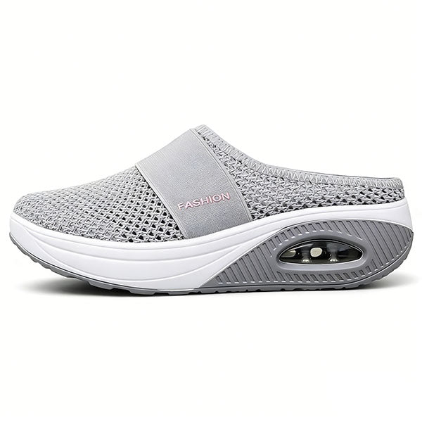 80% OFF-Diabetic Air-Cushion Slip-On Walking Shoes, Orthopedic Diabetic Slippers, with Arch-Support for Women