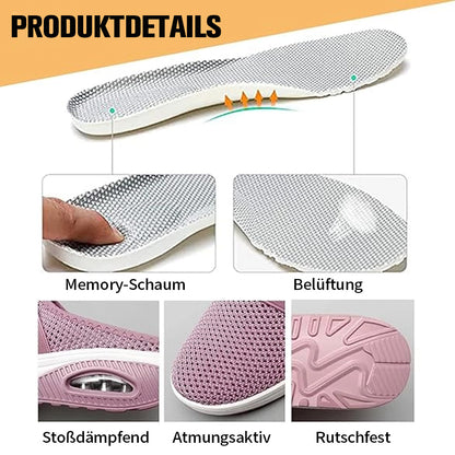 （LETZTER TAG SALE– 80 % RABAT）BQODQO® Luftpolster Slip-on Walking Schuhe mit Fußgewölbeunterstützung, für Damen