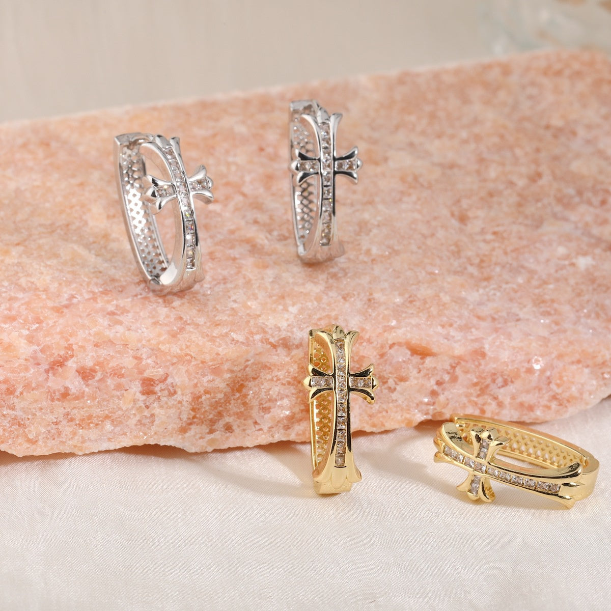🔥LETZTER TAG SALE – 80 % RABATT🔥🍃💎𝐂𝐙𝐓𝐈𝐂𝐋𝐄® 💎 Kreuzring Luxus-Germanium-Ohrringe – Perfekte Kombination aus Stil und unvergleichlichem Preis!