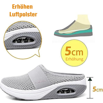 （LETZTER TAG SALE– 80 % RABAT）BQODQO® Luftpolster Slip-on Walking Schuhe mit Fußgewölbeunterstützung, für Damen