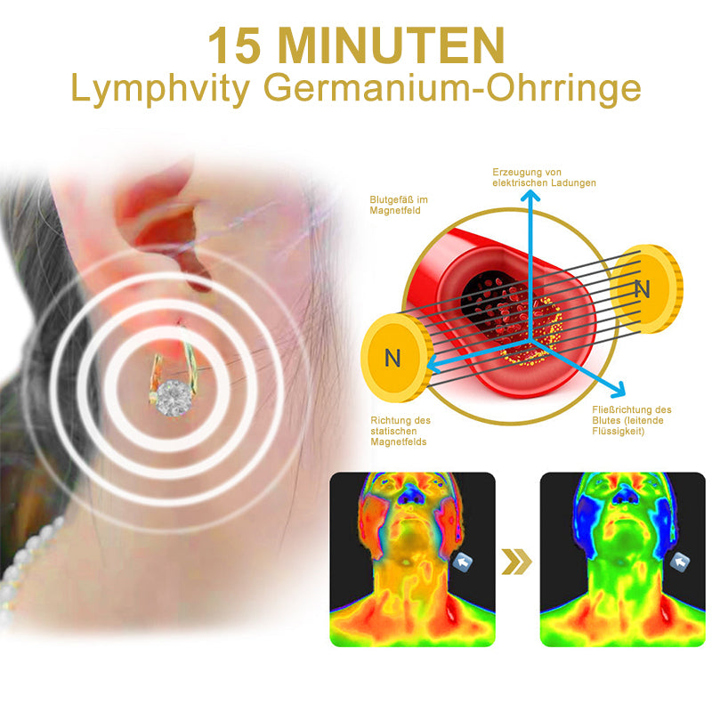 (🔥LETZTER TAG – 70 % RABATT🔥) CZTICLE® Lymphvity MagneTherapy Germanium-Ohrringe