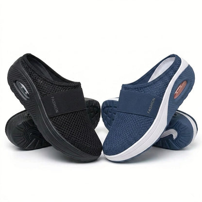 （LETZTER TAG SALE– 80 % RABAT）BQODQO® Luftpolster Slip-on Walking Schuhe mit Fußgewölbeunterstützung, für Damen