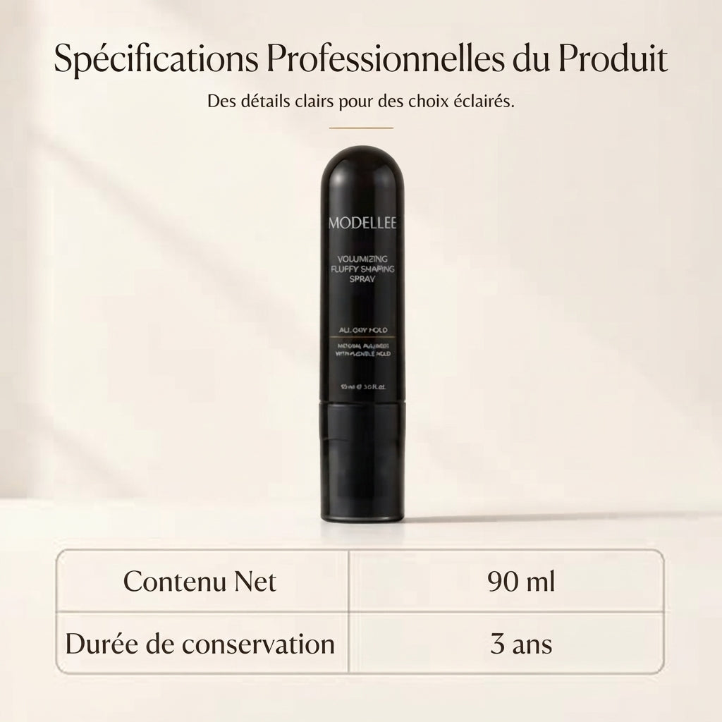 🔥 Spray Volumisant Cheveux 90ML – Volume Instantané & Tenue Longue Durée | Jusqu’à -80%