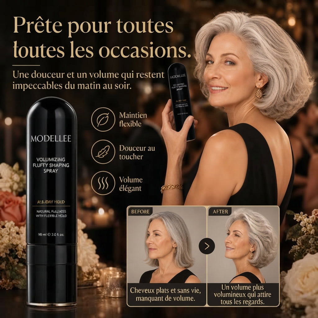 🔥 Spray Volumisant Cheveux 90ML – Volume Instantané & Tenue Longue Durée | Jusqu’à -80%
