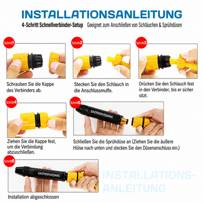 ⚡️ LETZTER TAG: 50 % RABATT 🚗 Hochdruck-Sprühaufsatz für Auto, Haus & Garten