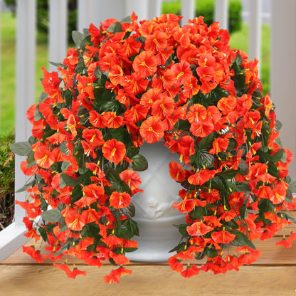 Im Angebot – Künstliche Hängeblumen – UV-beständig, wasserdicht, windfest