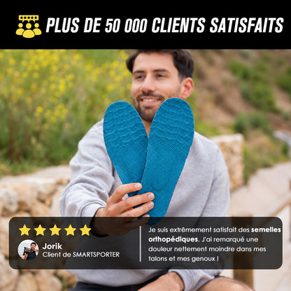👣 Semelles orthopédiques avec soutien de la voûte plantaire – confort toute la journée pour les pieds fatigués et douloureux