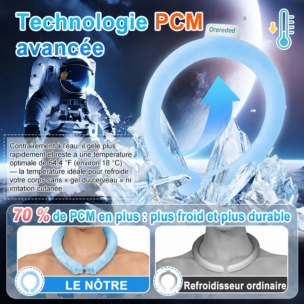 Billhol® Tour de cou rafraîchissant PCM — Fraîcheur instantanée pendant les fortes chaleurs