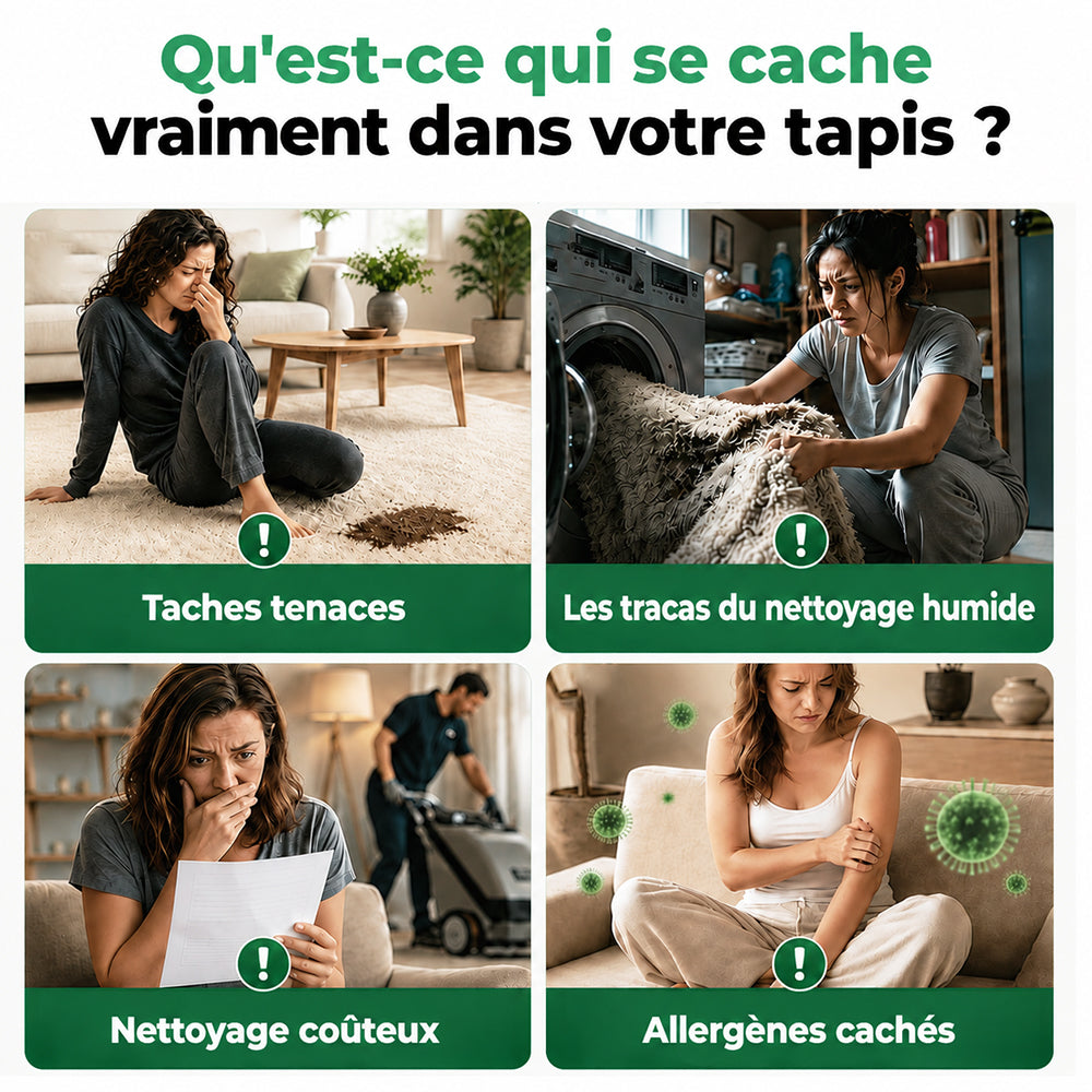 🔥−60 % AUJOURD’HUI🔥 Mousse détachante sans eau pour tapis avec chiffon