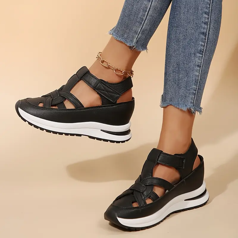 💖Kostenloser Versand-BQODQO® Damen-Sandalen mit weichem, verstellbarem Design – Klettverschluss & bequeme Passform für breite und schmale Füße