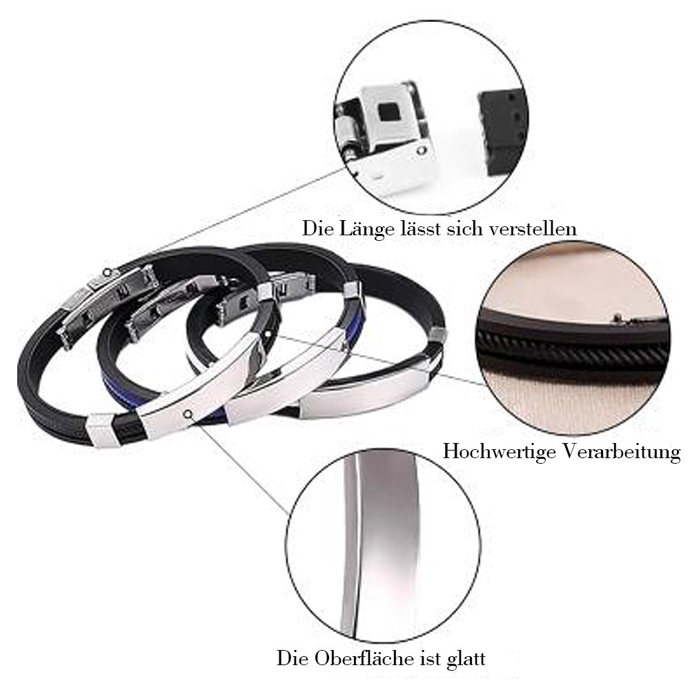 LETZTER TAG – 80 % RABATT-CZTICLE® Elegantes Titanstahl-Armband für Damen & Herren