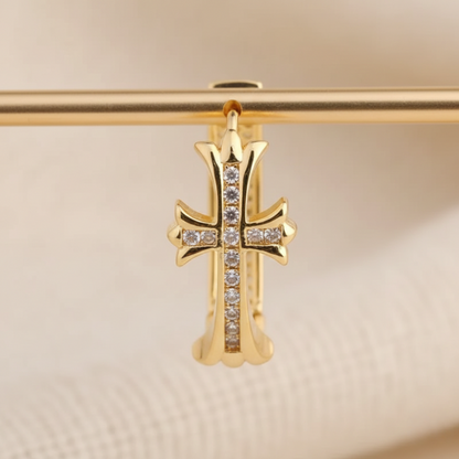 🔥LETZTER TAG SALE – 80 % RABATT🔥🍃💎𝐂𝐙𝐓𝐈𝐂𝐋𝐄® 💎 Kreuzring Luxus-Germanium-Ohrringe – Perfekte Kombination aus Stil und unvergleichlichem Preis!