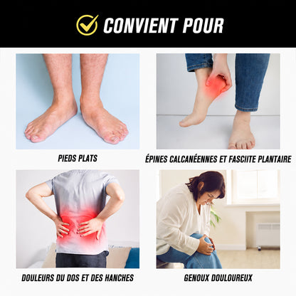 👣 Semelles orthopédiques avec soutien de la voûte plantaire – confort toute la journée pour les pieds fatigués et douloureux