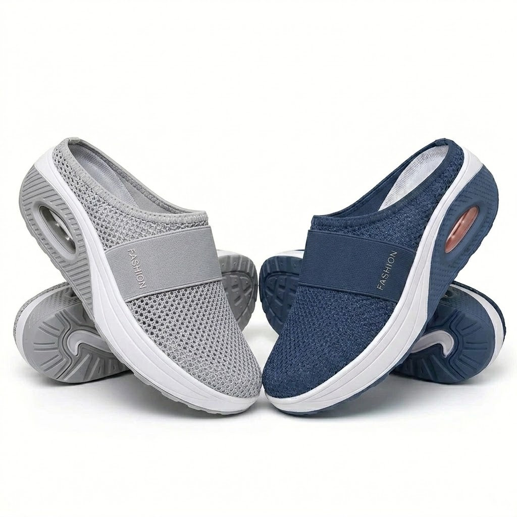 （LETZTER TAG SALE– 80 % RABAT）BQODQO® Luftpolster Slip-on Walking Schuhe mit Fußgewölbeunterstützung, für Damen