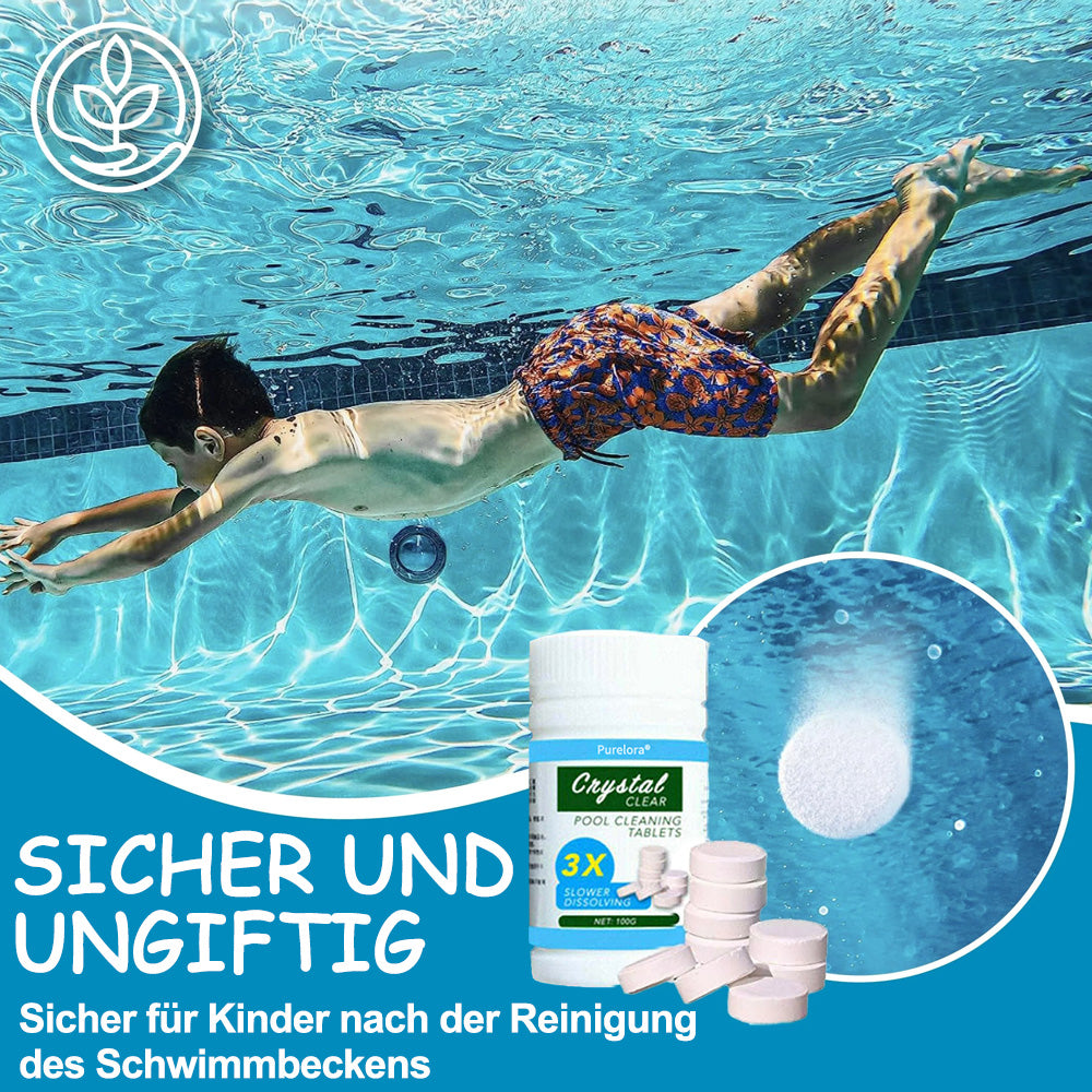 🔥JETZT IM SONDERANGEBOT: 49 % RABATT 🎁 𝙋𝙪𝙧𝙚𝙡𝙤𝙧𝙖®  Equalityl RefreshPool Schnellreinigungstabletten für den Pool (100 Stück)