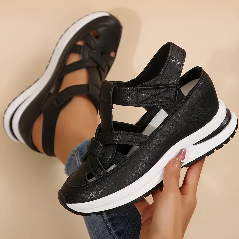 💖Kostenloser Versand-BQODQO® Damen-Sandalen mit weichem, verstellbarem Design – Klettverschluss & bequeme Passform für breite und schmale Füße