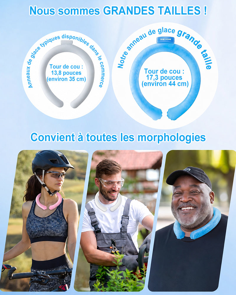 Billhol® Tour de cou rafraîchissant PCM — Fraîcheur instantanée pendant les fortes chaleurs