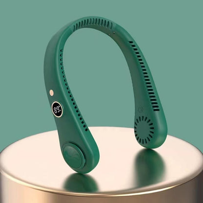 🇫🇷Dernier jour – 15 % de réduction 🔥 🍃 Ventilateur de cou portable sans pales – Refroidissement silencieux à 360° pour l’été, les voyages et les activités en plein air