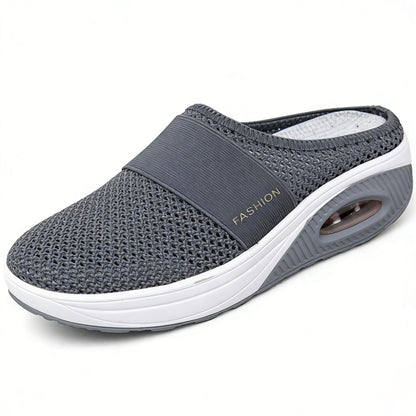 80% OFF-Diabetic Air-Cushion Slip-On Walking Shoes, Orthopedic Diabetic Slippers, with Arch-Support for Women