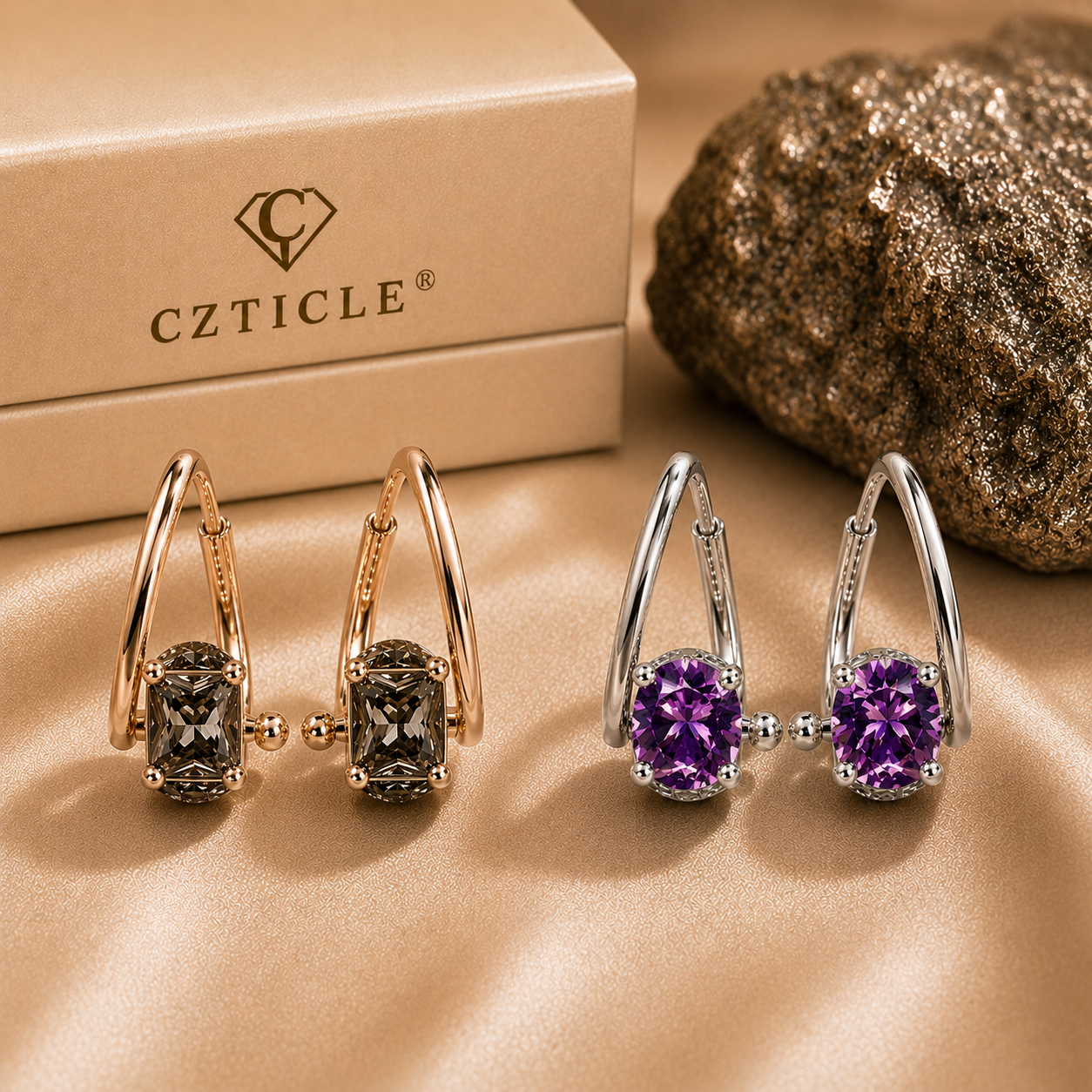 🔥 DERNIER JOUR : -80% - 💎𝐂𝐙𝐓𝐈𝐂𝐋𝐄® Boucles d’oreilles Lymphvity en germanium à magnétothérapie