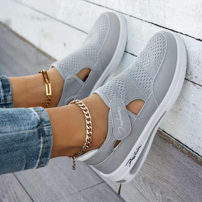 🔥 DERNIER JOUR : -80 % - 👟 Chaussures de marche orthopédiques confortables pour femme avec bride Velcro réglable
