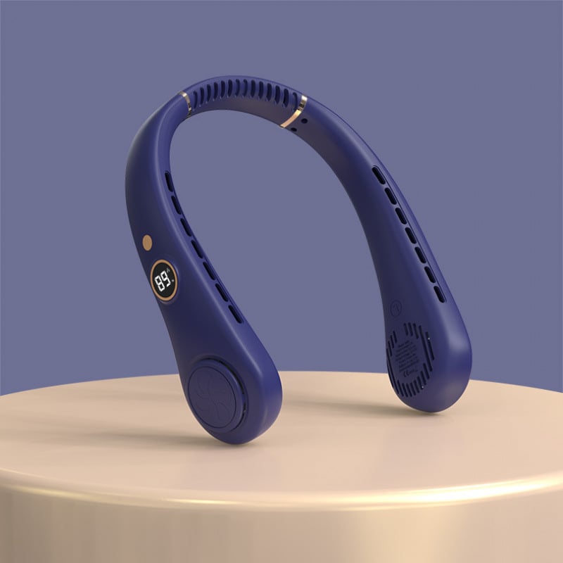 🇫🇷Dernier jour – 15 % de réduction 🔥 🍃 Ventilateur de cou portable sans pales – Refroidissement silencieux à 360° pour l’été, les voyages et les activités en plein air
