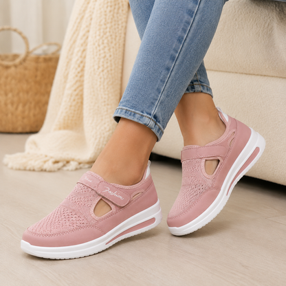 🔥 DERNIER JOUR : -80 % - 👟 Chaussures de marche orthopédiques confortables pour femme avec bride Velcro réglable