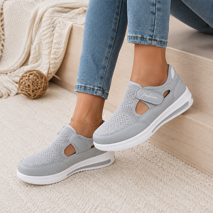 🔥 DERNIER JOUR : -80 % - 👟 Chaussures de marche orthopédiques confortables pour femme avec bride Velcro réglable