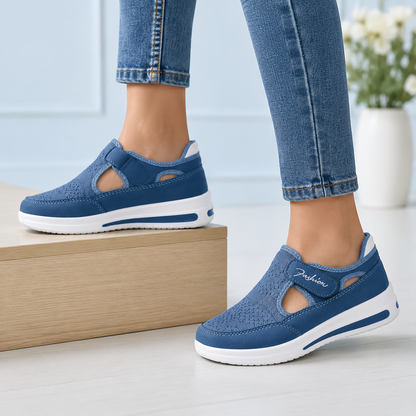 🔥 DERNIER JOUR : -80 % - 👟 Chaussures de marche orthopédiques confortables pour femme avec bride Velcro réglable