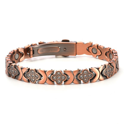 🌟Neue Woche, neue Rabatte: 80 % Rabatt – 🍀 Klee-Armband aus Kupfer mit Magnetverschluss [2 Stück kaufen, versandkostenfrei]