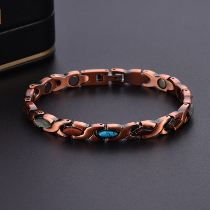 🌟Neue Woche, neue Rabatte: 80 % Rabatt – 🍀 Klee-Armband aus Kupfer mit Magnetverschluss [2 Stück kaufen, versandkostenfrei]