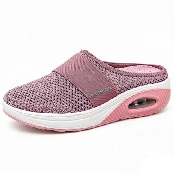 80% OFF-Diabetic Air-Cushion Slip-On Walking Shoes, Orthopedic Diabetic Slippers, with Arch-Support for Women