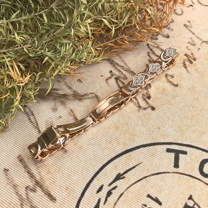 🌟Neue Woche, neue Rabatte: 80 % Rabatt – 🍀 Klee-Armband aus Kupfer mit Magnetverschluss [2 Stück kaufen, versandkostenfrei]