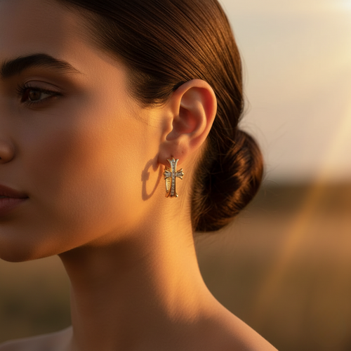 🔥LETZTER TAG SALE – 80 % RABATT🔥🍃💎𝐂𝐙𝐓𝐈𝐂𝐋𝐄® 💎 Kreuzring Luxus-Germanium-Ohrringe – Perfekte Kombination aus Stil und unvergleichlichem Preis!