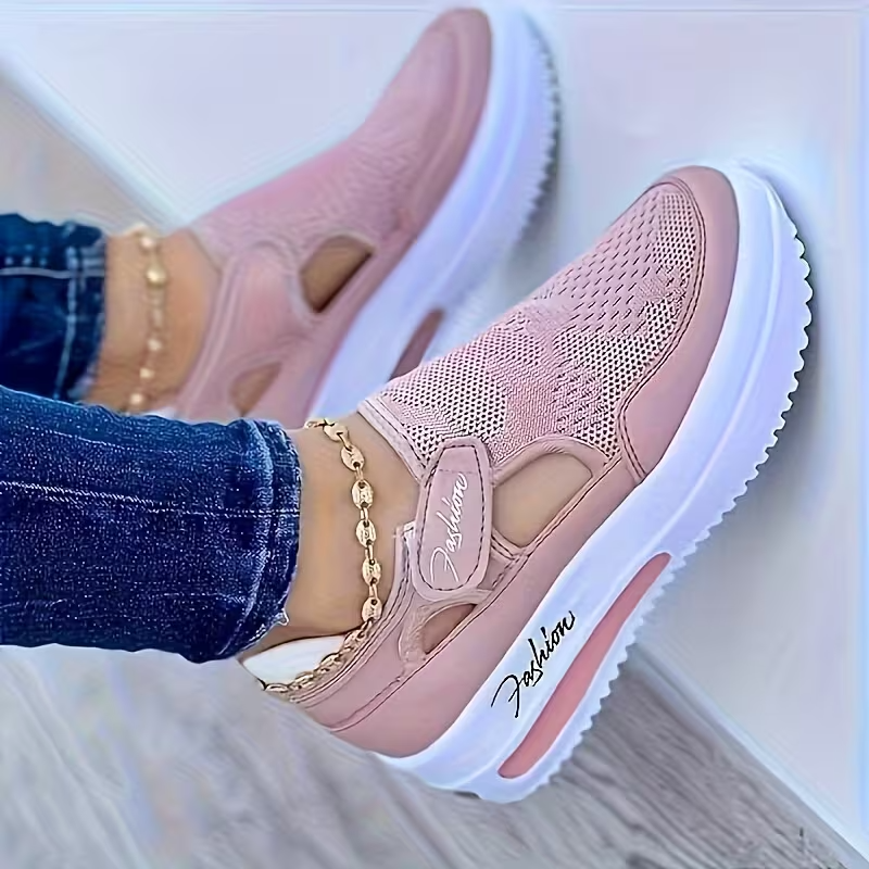 🔥 DERNIER JOUR : -80 % - 👟 Chaussures de marche orthopédiques confortables pour femme avec bride Velcro réglable