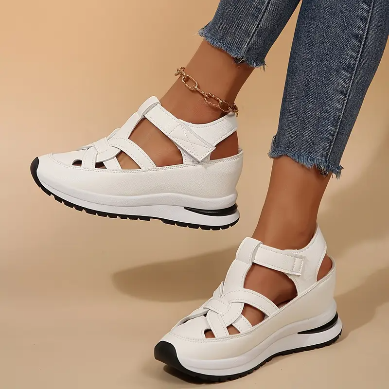 💖Kostenloser Versand-BQODQO® Damen-Sandalen mit weichem, verstellbarem Design – Klettverschluss & bequeme Passform für breite und schmale Füße