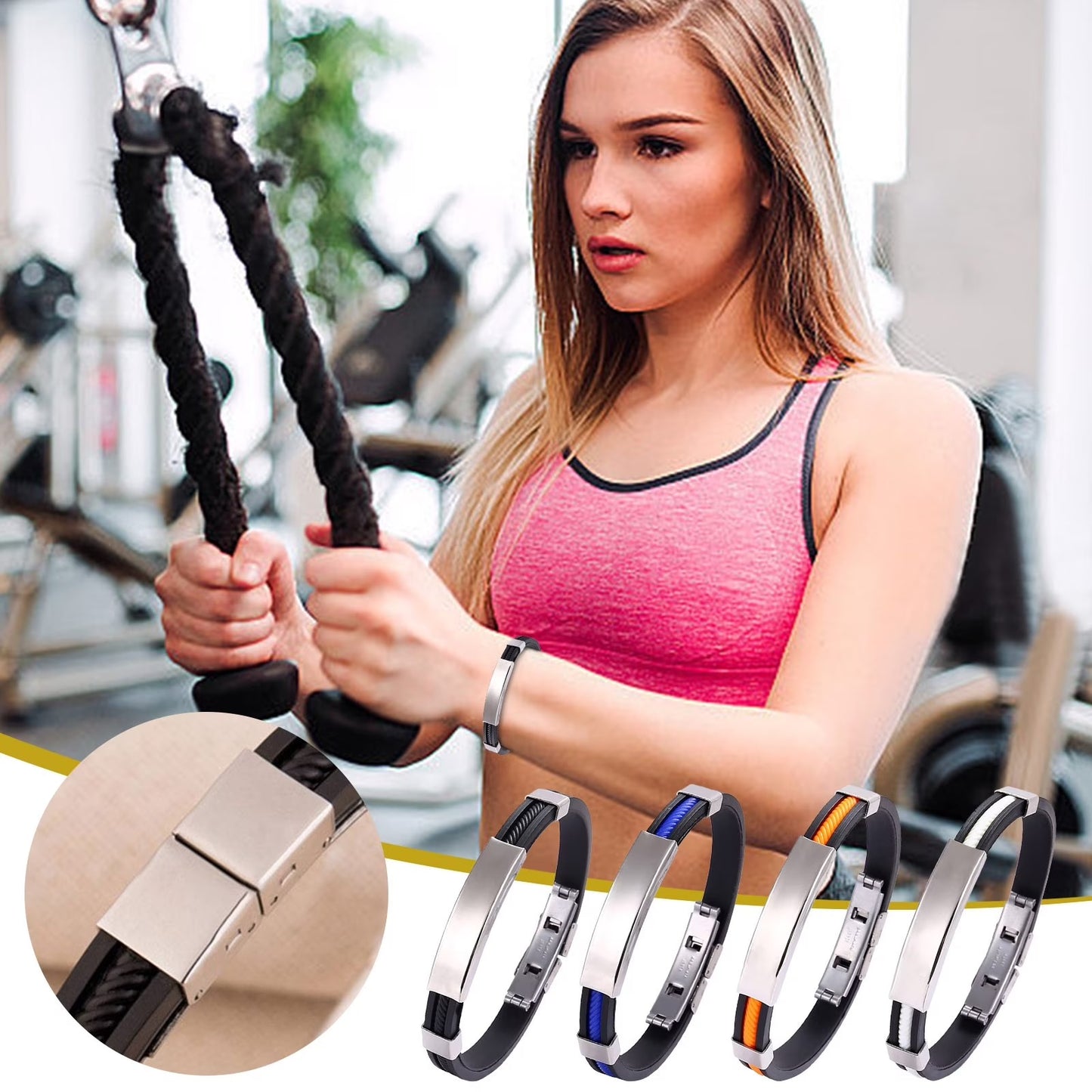 LETZTER TAG – 80 % RABATT-CZTICLE® Elegantes Titanstahl-Armband für Damen & Herren