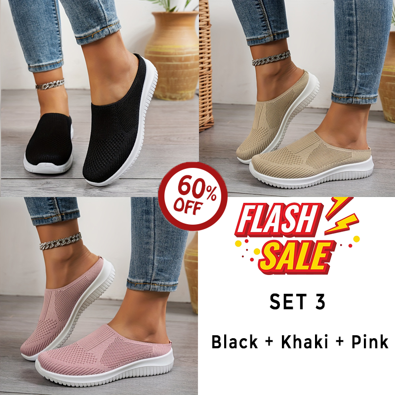 ⭐80 % RABATT – Diabetische Slip-On Walking-Schuhe mit Luftpolster, orthopädische diabetische Hausschuhe, mit Fußgewölbeunterstützung für Damen
