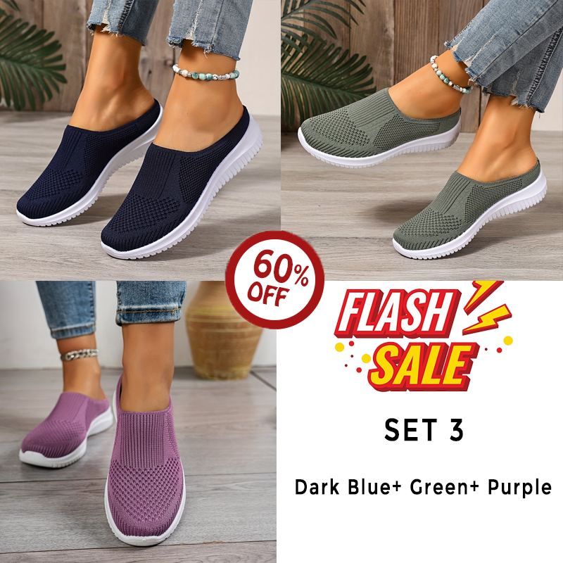 ⭐80 % RABATT – Diabetische Slip-On Walking-Schuhe mit Luftpolster, orthopädische diabetische Hausschuhe, mit Fußgewölbeunterstützung für Damen
