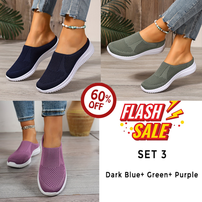 ⭐80 % RABATT – Diabetische Slip-On Walking-Schuhe mit Luftpolster, orthopädische diabetische Hausschuhe, mit Fußgewölbeunterstützung für Damen