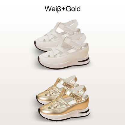 💖Kostenloser Versand-BQODQO® Damen-Sandalen mit weichem, verstellbarem Design – Klettverschluss & bequeme Passform für breite und schmale Füße