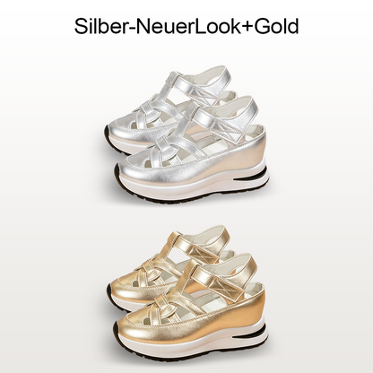 💖Kostenloser Versand-BQODQO® Damen-Sandalen mit weichem, verstellbarem Design – Klettverschluss & bequeme Passform für breite und schmale Füße